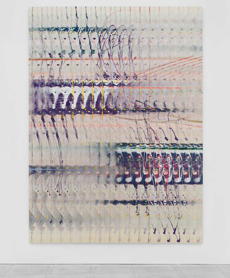 Emily Kraus. Nest Time 2, 2023. Oil on canvas, 380 x 280 cm. Photo: Ollie Hammick.