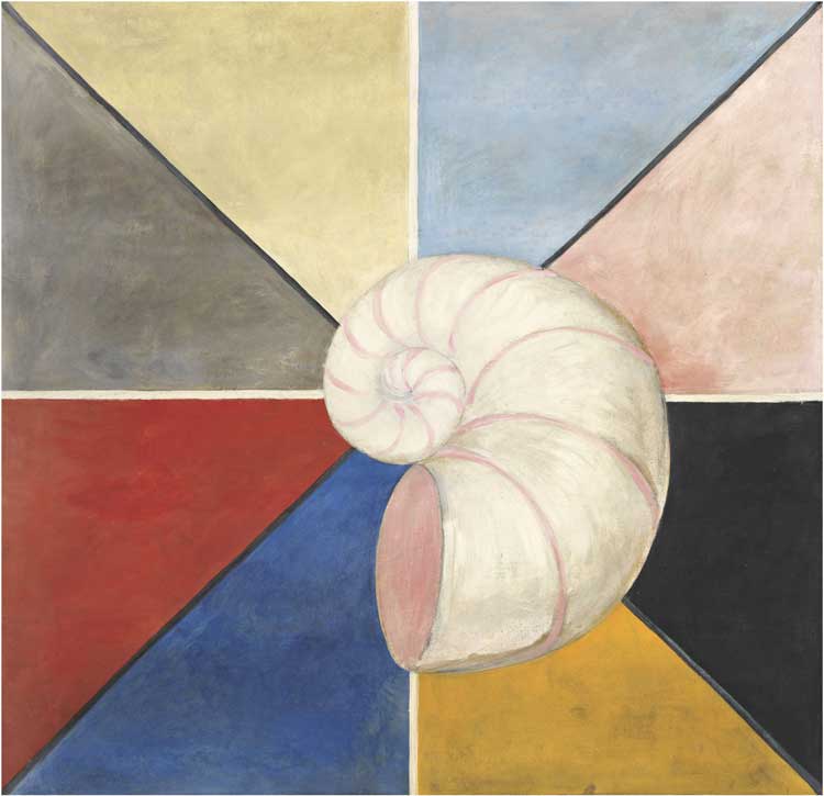 Hilma af Klint, The Swan, The SUW/UW Series, Group IX: Part 1, No. 19, 1914-1915. Courtesy of The Hilma af Klint Foundation.