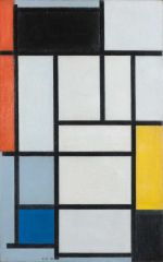 Piet Mondrian, Composition with Red, Black, Yellow, Blue and Gray, 1921. Oil on canvas, 39.5 x 35 cm. Kunstmuseum Den Haag.