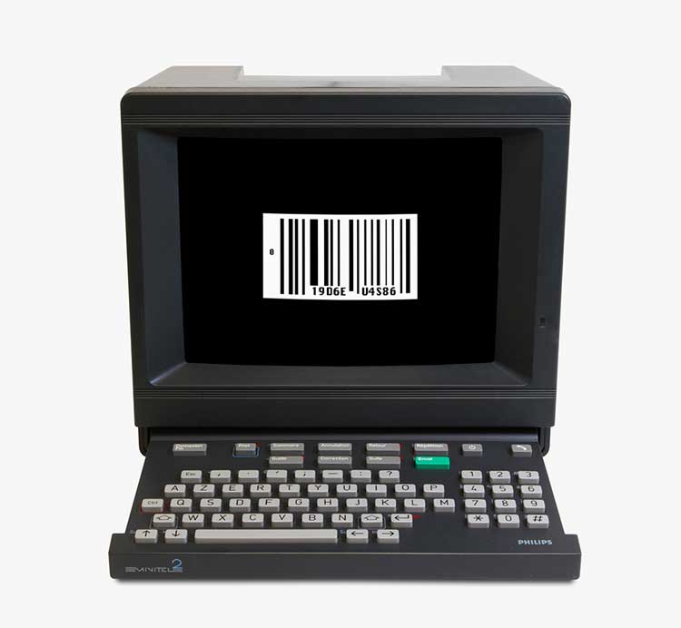 Eduardo Kac, D|EU|S, 1986. Minitel artwork. Image courtesy Eduardo Kac.