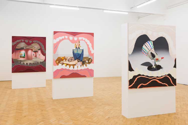 Allison Katz: Artery, Installation view, Camden Art Centre, 2022. Photo: Rob Harris.