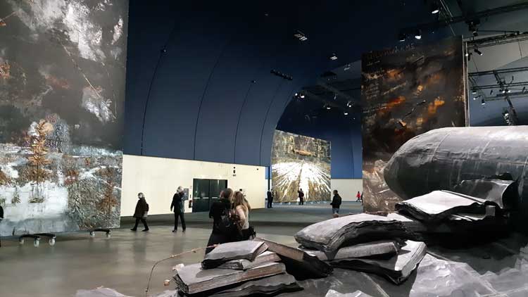 Anselm Kiefer: Pour Paul Celan, Grand Palais Éphémère, Paris. Photo: Ana Beatriz Duarte.