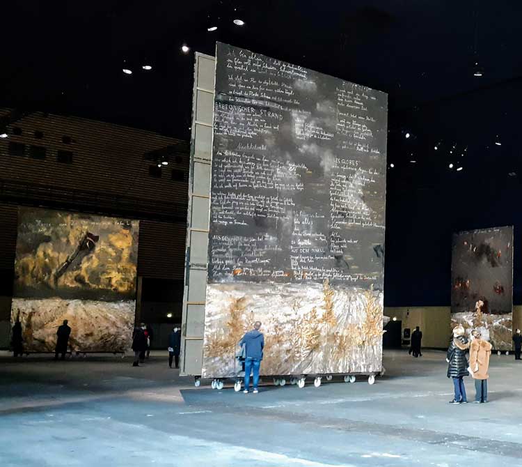 Anselm Kiefer: Pour Paul Celan, Grand Palais Éphémère, Paris. Photo: Ana Beatriz Duarte.