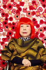 Yayoi Kusama in Flower Obsession. Photo: Yusuke Miyazaki © Yayoi Kusama 2021.