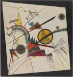 Vasily Kandinsky. In the Black Square (Im schwarzen Viereck), June 1923. Oil on canvas, 97.5 × 93.3 cm. Solomon R. Guggenheim Museum, New York, Solomon R. Guggenheim Founding Collection, By gift 37.254. © Vasily Kandinsky, VEGAP, Bilbao, 2020.