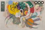 Vasily Kandinsky. Dominant Curve (Courbe dominante), April 1936. Oil on canvas, 129.2 × 194.3 cm. Solomon R. Guggenheim Museum, New York, Solomon R. Guggenheim Founding Collection 45.989. © Vasily Kandinsky, VEGAP, Bilbao, 2020.