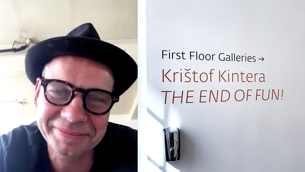 Unable to install The End of Fun! at Ikon in Birmingham because of Covid-19 travel restrictions, Kintera spoke to Studio International via Zoom from his studio in the Czech Republic
