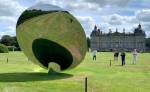 Anish Kapoor. Sky Mirror, 2018, reverse side, installation view, Houghton Hall, 2020. Photo: Martin Kennedy.