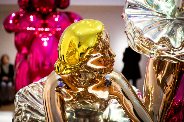 Jeff Koons, gallery view, Ashmoleum Museum, Oxford, 2019. Photo: Henry Tann.