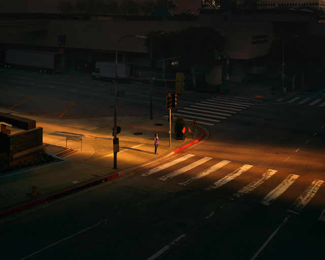 Oli Kellett. Cross Road Blues (Figueroa St, LA), 2016. Archival pigment print, 101.6 x 127 cm (40 x 50 in). © Oli Kellett / Courtesy HackelBury Fine Art.