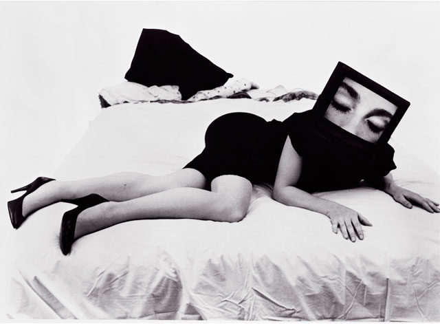 Lynn Hershman Leeson. Seduction, 1985. Gelatin silver print, 55 x 70 cm. Image copyright Lynn Hershman Leeson, courtesy of the artist and Bridget Donahue, NYC.