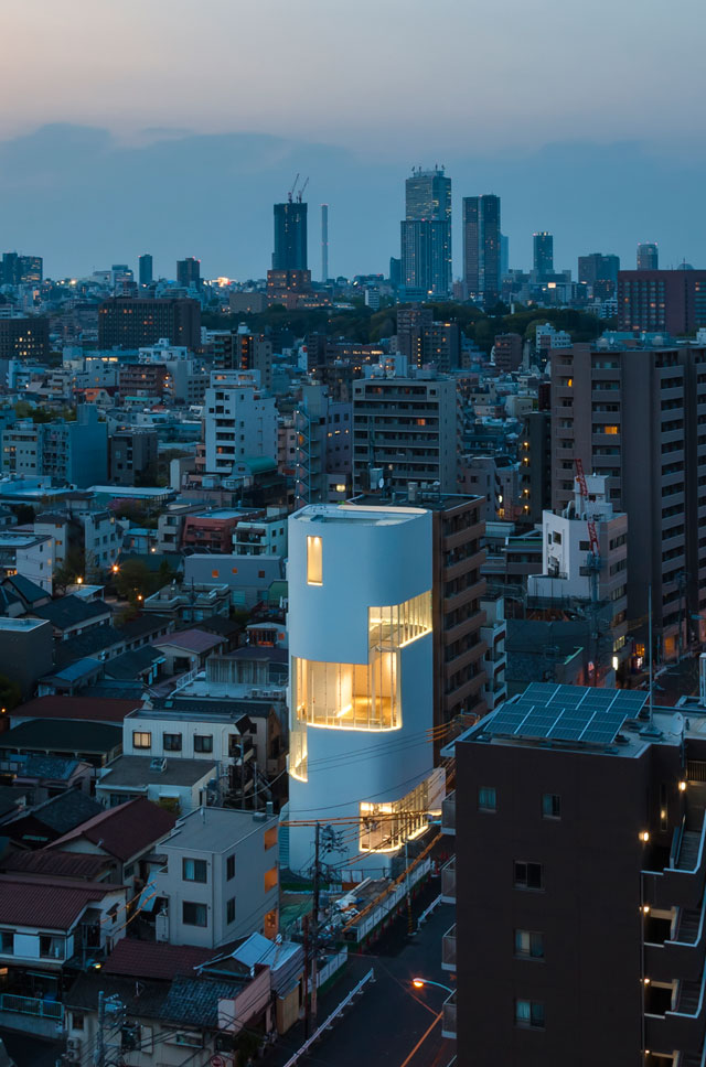 Yayoi Kusama Museum. Exterior view. Photograph: Masahiro Tsuchido. © Yayoi Kusama.