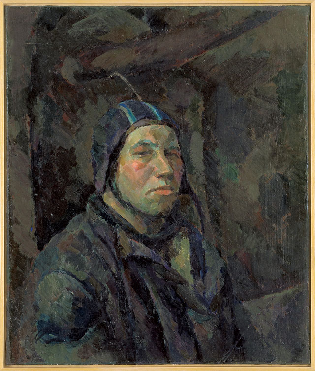 Ilya Kabakov. Self-Portrait, 1959. Oil paint on canvas, 60.5 x 60.5 cm. Private collection. © Ilya & Emilia Kabakov.