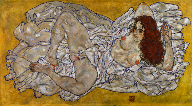 Egon Schiele. Liegende Frau, 1917. © Leopold Museum, Vienna.