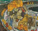 Egon Schiele. Crescent of Houses ll (Island Town). © Leopold Museum, Vienna.