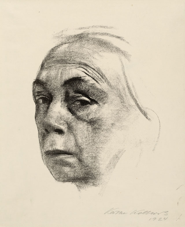 Käthe Kollwitz. Self Portrait, 1924. Lithograph. © The Trustees of the British Museum.