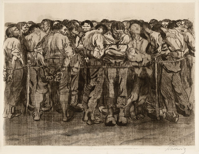 Käthe Kollwitz. Unemployment, 1909. Etching and engraving. © The Trustees of the British Museum.