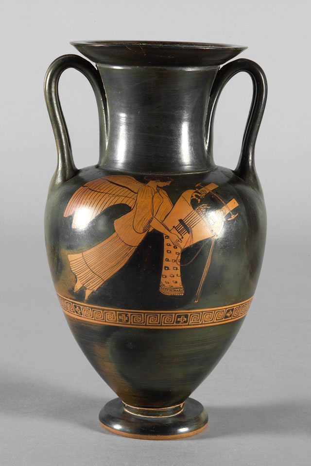 Halsamphore of the Providence-Painter, around 480 BC. Kunsthistorisches Museum, Vienna, Collection of Antiquities, © KHM-Museumsverband. Attic, red figured.