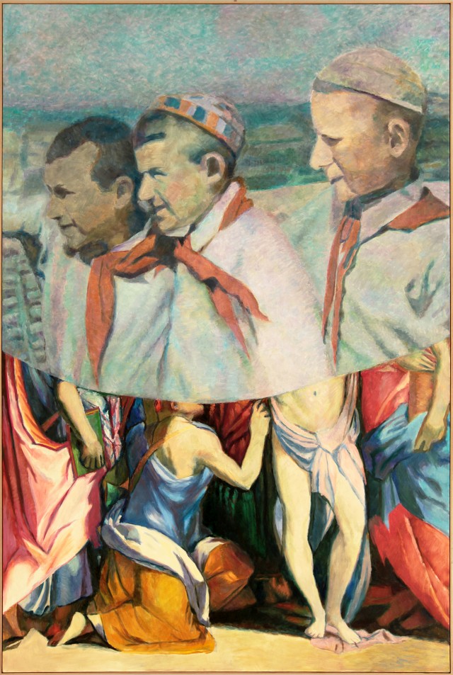 Ilya & Emilia Kabakov. Two Times Nr. 3, 2015. Oil on canvas, 284.5 x 190.5 cm.