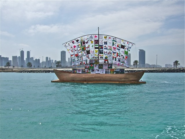 Ilya & Emilia Kabakov. The Ship of Tolerance, Shariah, 2011. Photograph: Emilia Kabakov.