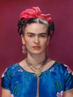 Nickolas Muray. Frida with Blue Satin Blouse, 1939. Carbro print. Photo by Nickolas Muray. © Nickolas Muray Photo Archives.