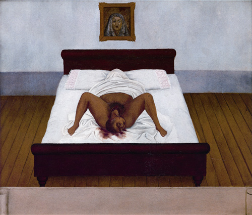 Frida Kahlo. Birth or My Birth, 1932. Oil on metal 305 x 350 mm. Private Collection © Banco de México and INBAL Mexico, 2005
