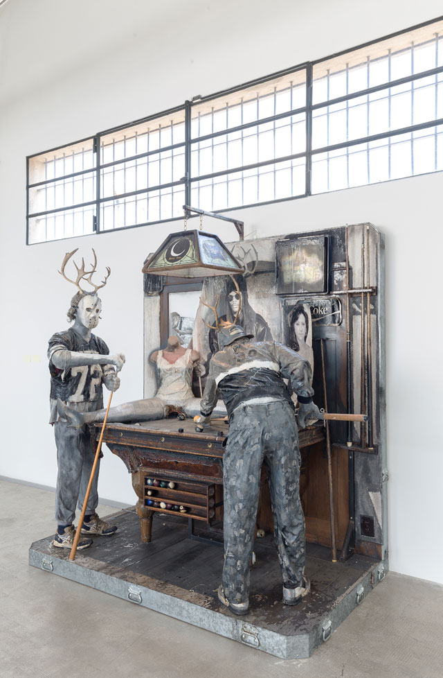 Edward & Nancy Reddin Kienholz. The Pool Hall, 1993. Installation view, Fondazione Prada, Milano. Photograph: Delfino Sisto Legnani Studio. Courtesy Fondazione Prada.