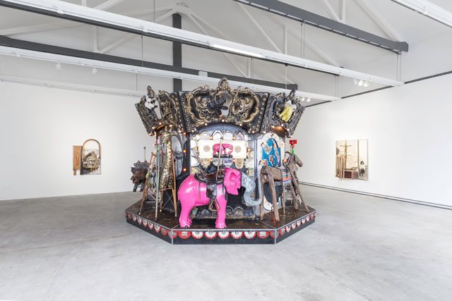 Edward & Nancy Reddin Kienholz. The Merry-Go-World or Begat By Chance and the Wonder Horse Trigger, 1991-94. Installation view, Fondazione Prada, Milano. Photograph: Delfino Sisto Legnani Studio. Courtesy Fondazione Prada.