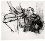 William Kentridge. Drawing from the film Monument, 1990. Charcoal on paper, 120 x 150 cm (47 ¼ x 59 1/8 in). Collection of the artist, courtesy Marian Goodman Gallery, New York, and Goodman Gallery, Johannesburg.