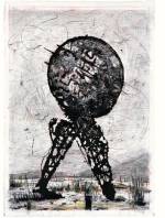 William Kentridge. Drawing for Il Sole 24 Ore: Domenica (World on its Hind Legs), 2007. Charcoal and pastel on paper 213.5 x 150 cm (84 1/8 x 59 1/8 in). Collection of the artist, courtesy Marian Goodman Gallery, New York, and Goodman Gallery, Johannesburg.