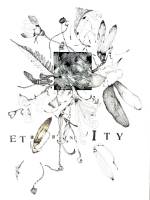 Susan Webster (image), Stuart Kestenbaum (text), Eternity, 2016. Monotype, ink drawing, letter stamps, on paper, 56 x 76 cm (22 x 30 in). © the artists.