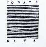 Stuart Kestenbaum. Grieving over loved ones. Found black text blacked out with marker and hand stamped text, 10 x 13 cm (4 x 5 in). © the artists.
