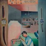 Bhupen Khakhar. Janata Watch Repairing, 1972. Vivan Sundaram and Geeta Kapur. © Estate of Bhupen Khakhar.