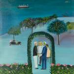 Bhupen Khakhar. Man Leaving (Going Abroad), 1970. Courtesy of Tapi Collection, India. © Estate of Bhupen Khakhar.