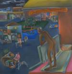 Bhupen Khakhar. You Can’t Please All, 1981. Oil paint on canvas, 175.6 x 175.6 cm. Tate © Bhupen Khakhar.