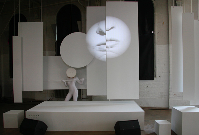 Heidi Kilpelainen. Installation and performance, Double A Side Artis Den Bosch, Hertogenbosch, 2007. Photograph: Peter Bulla.