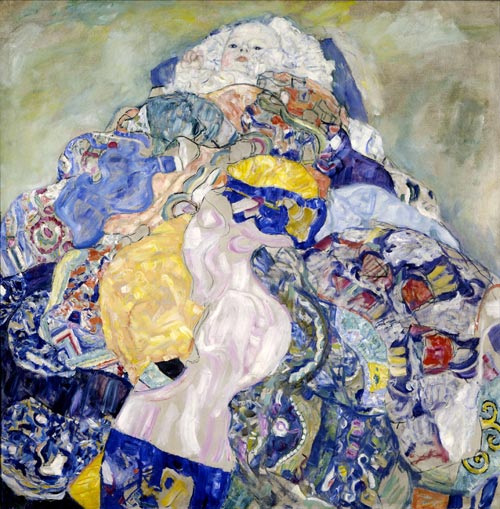 Gustav Klimt. <em>Baby (Cradle)</em><em>,</em> 1917/1918. Oil on canvas. Image courtesy of the Board of Trustees, National Gallery of Art, Washington © Gift of Otto and Franciska Kallir with the help of the Carol and Edwin Gaines Fullinwider Fund