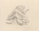 Winifred Knights. Study of a sleeping woman for The Santissima Trinita, c1924. Pencil on paper, 19.7 x 25.7 cm © Trustees of the British Museum. © The Estate of Winifred Knights.