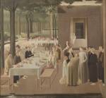 Winifred Knights. The Marriage at Cana, 1923. Oil on canvas, 184 x 200 cm. Collection of the Museum of New Zealand Te Papa Tongarewa. Gift of the British School at Rome, London, 1957. © The Estate of Winifred Knights.