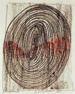 Vladimir Nemukhin.  Untitled, 1963. Crayon on paper, 10-3/4 x 11-3/4 in. Courtesy of the Kolodzei Art Foundation.
