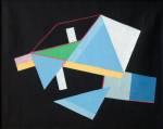 Leonid Borisov. Composition K. No.2, 1983. Oil on canvas, 23-5/8 x 29-5/8 in. Courtesy of the Kolodzei Art Foundation.