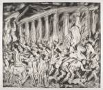 Leon Kossoff. <em>From Poussin: The Destruction and the Sack of the Temple of Jerusalem </em>Private Collection © Leon Kossoff