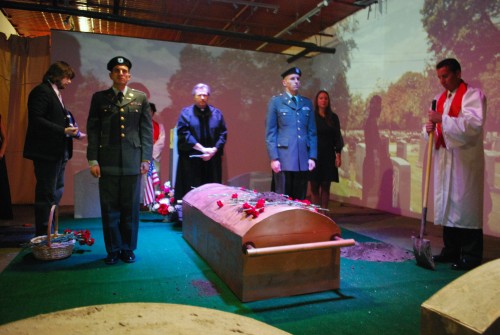 Marni Kotak. My Grandfather’s Funeral. Performance/installation, mixed media, dimensions variable. © 2009, Marni Kotak. Image courtesy of the artist.