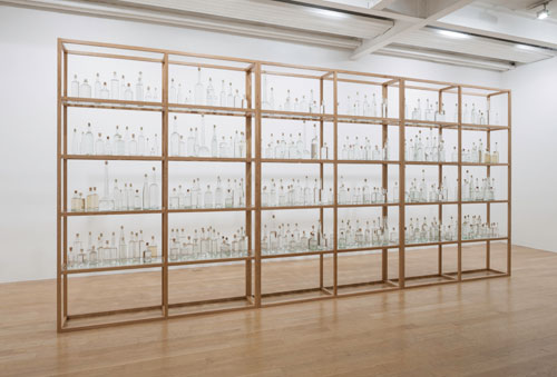 Tania Kovats. All the Sea, 2012–14. Seawater, glass, cork, oak. Courtesy the artist. Photograph: Ruth Clark.