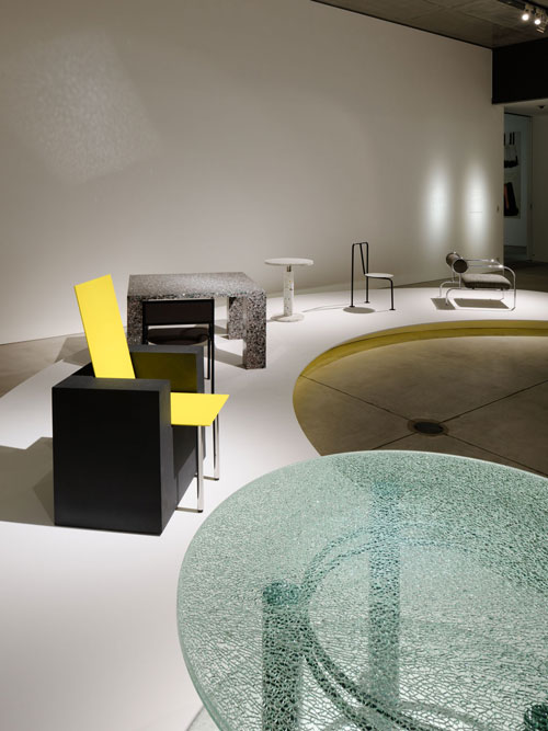 <p>Shiro Kuramata and Ettore Sottsass. Exhibition installation view 1.