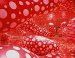 Yayoi Kusama. Dot Obsession, 1998. Mirror glass, balloons, paint, dots. Installation shot from Les Abattoirs, Toulouse, France.
