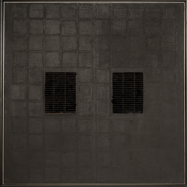 Donald Locke, The Cage, 1976-79. Acrylic on layered canvas, steel, fur. Collection of Lorenzo Legarda Leviste and Fahad Mayet.