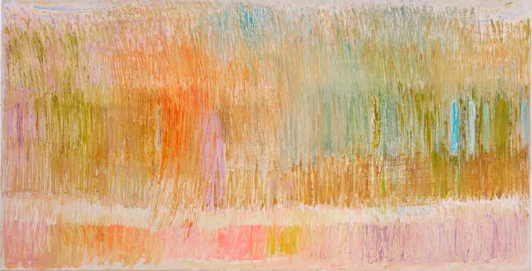 Christopher Le Brun, Small Seasons, Summer, 2023. Oil on canvas, 76.5 x 148.6 cm (30 1⁄8 x 58 1⁄2 in). © Christopher Le Brun, all rights reserved DACS 2024. Courtesy albertz benda, New York.