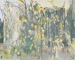 Charlotte Verity, Betula Weeping, 2009-2014. Oil on canvas, 60.5 x 75.4 cm (23 7⁄8 x 29 3⁄4 x 7⁄8 in). © Charlotte Verity, all rights reserved DACS 2024. Courtesy albertz benda, New York.