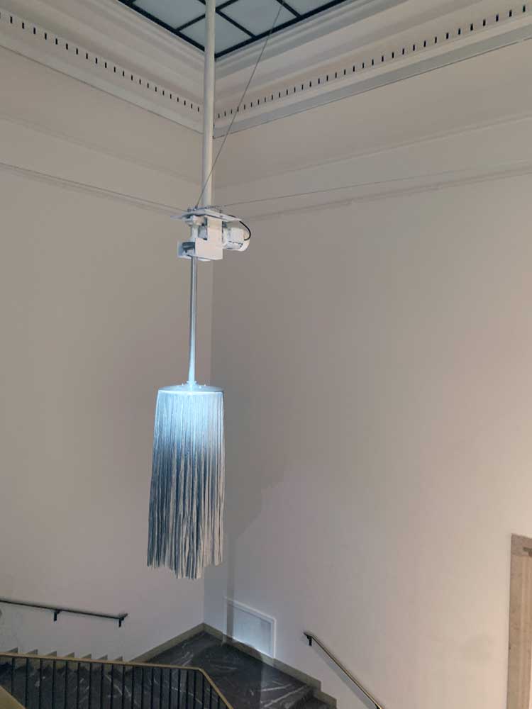 Liliane Lijn. Shimmering, 2024, installation view, Haus der Kunst, München, 2024. Photo: Bronac Ferran.